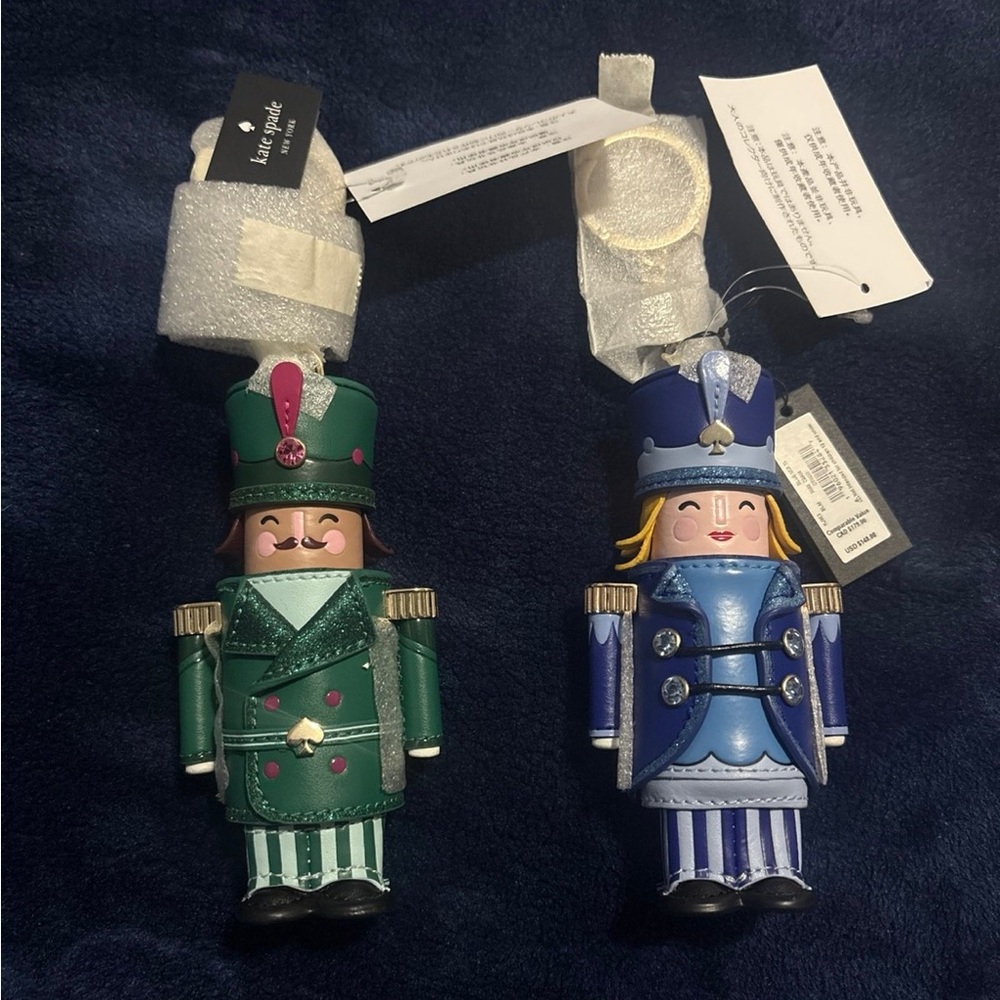 Kate Spade Green and Blue Nutcracker Charms